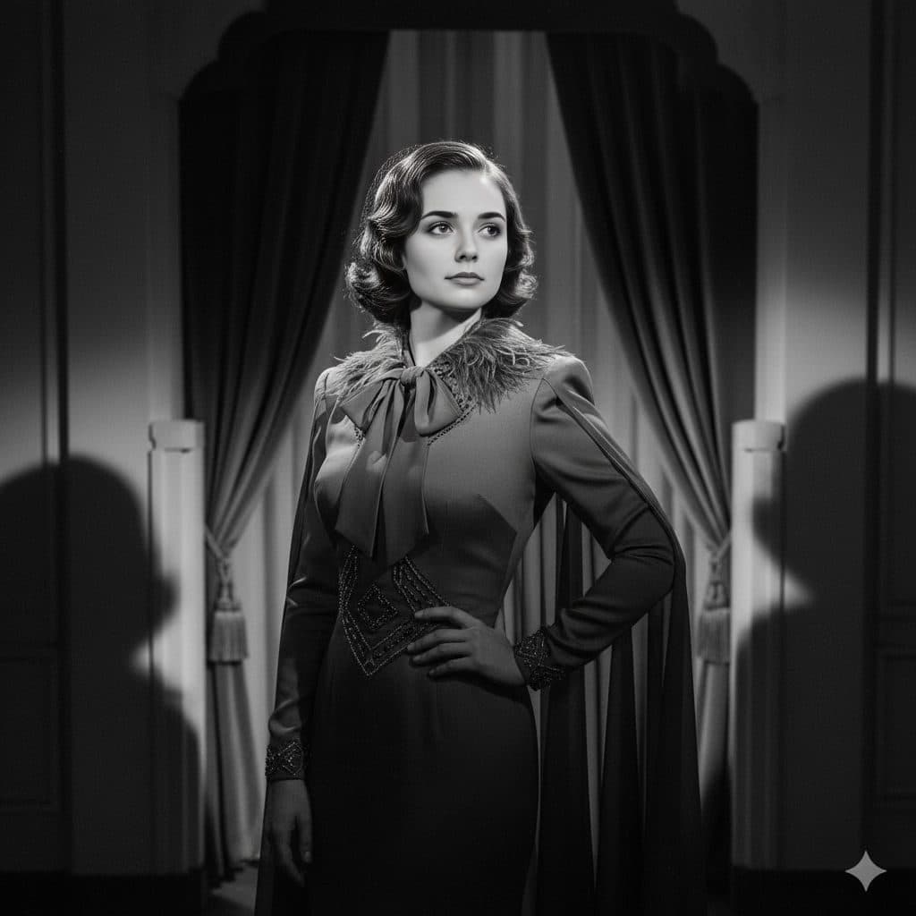 After: Vintage Drama template with a different face swapped in